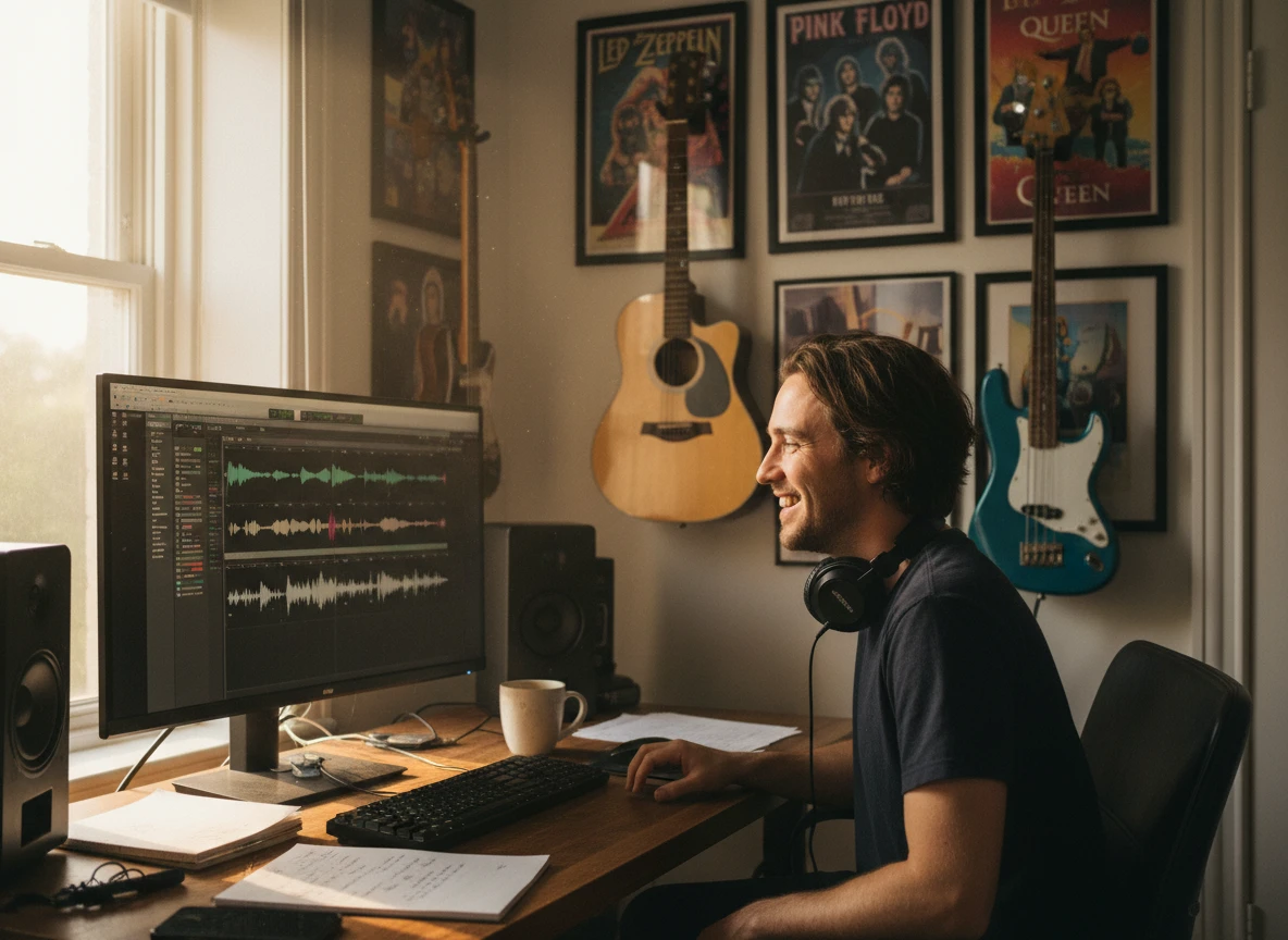 Creator using AI Song Creator